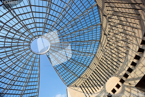 Image of Futuristic glass-steel dome