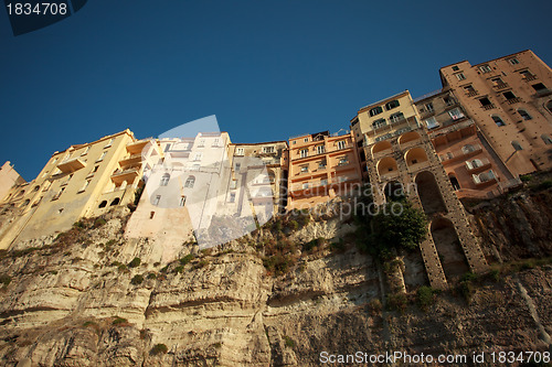 Image of Tropean houses on the rock