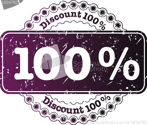 Image of Stamp Discount hundred percent