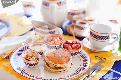 Image of pancakes for a breakfast