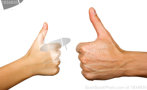 Image of Two thumbs up