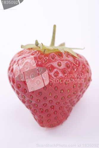 Image of fresh red tasty strawberry isolated on white