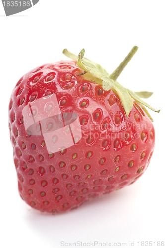Image of fresh red tasty strawberry isolated on white
