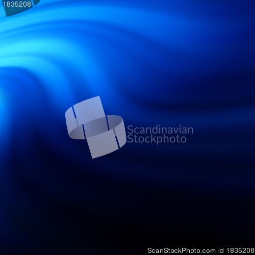 Image of Blue smooth twist light lines background. EPS 8