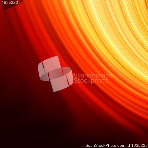 Image of Red smooth twist light lines background. EPS 8