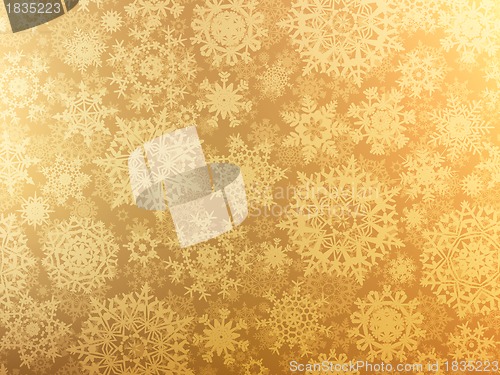 Image of Golden elegant christmas template. EPS 8