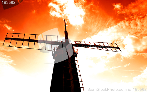 Image of Windmill silhouette