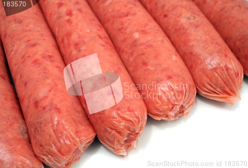 Image of Beef sausages, raw