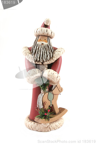 Image of Father Christmas figure isolated