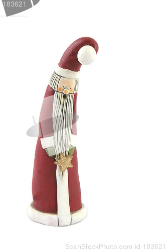 Image of Father Christmas figure isolated