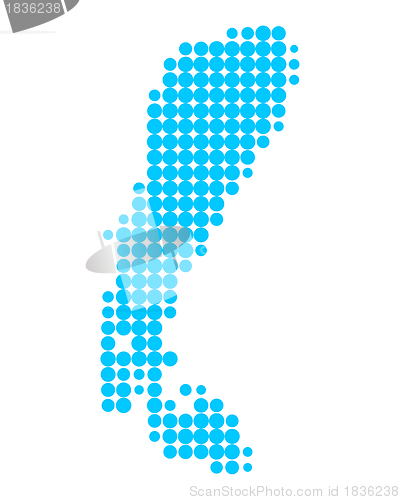 Image of Map of Lake Neusiedl