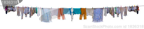 Image of Underwear drying on a rope