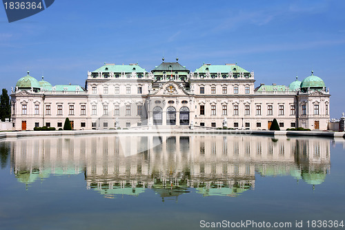 Image of Baroque castle Belvedere, Vienna, Austria