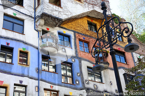 Image of Hundertwasser House in Vienna, Austria