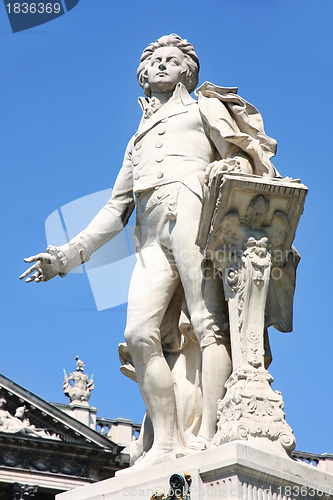 Image of Statue of Wolfgang Amadeus Mozart in Vienna