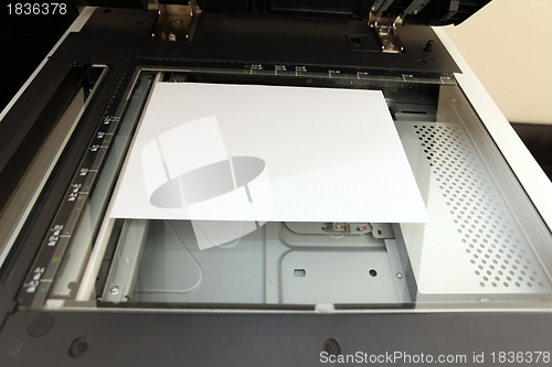 Image of details of laser copier and paper 