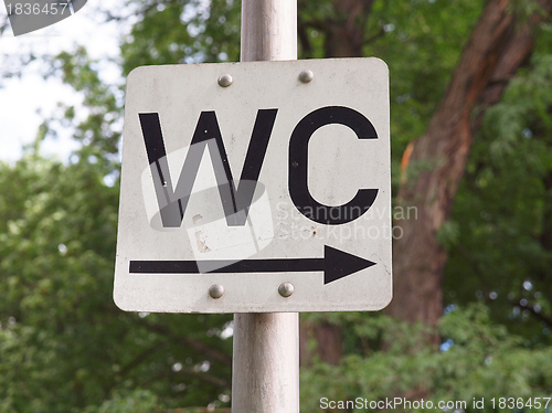 Image of Toilet sign