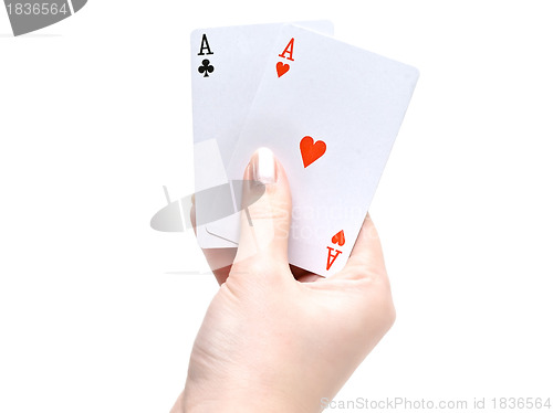 Image of cards in hand