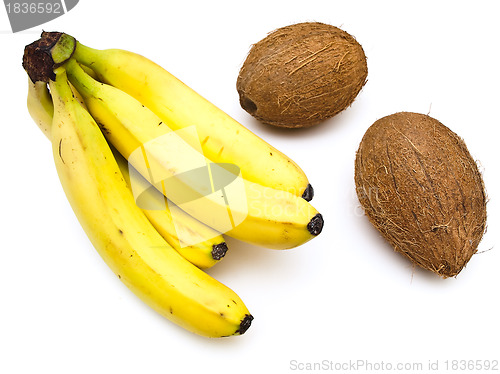 Image of coconut and banana