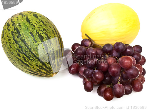 Image of melons and grape
