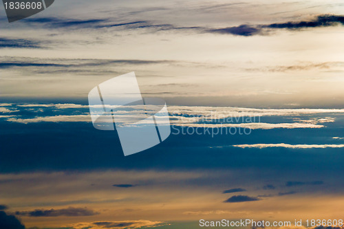 Image of sky at sunset