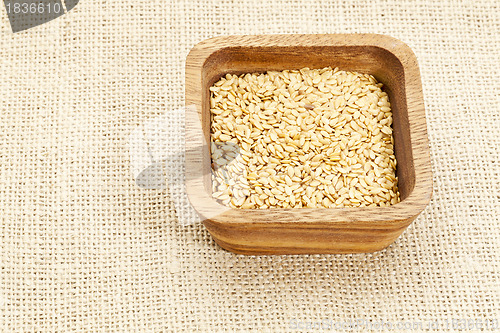 Image of gold flax seeds 