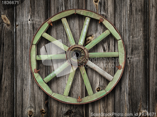 Image of wooden wheel