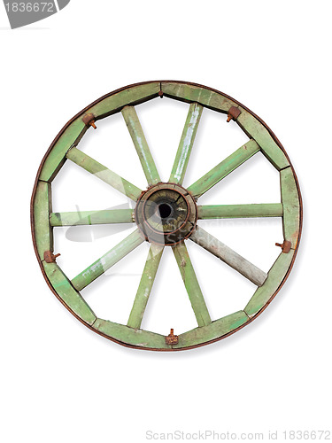 Image of wooden wheel