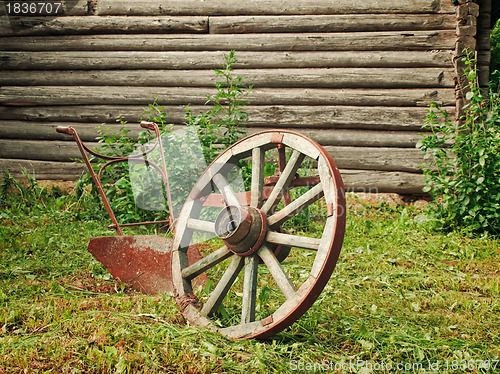 Image of wheel and plough