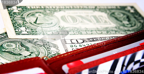 Image of Brown leather wallet