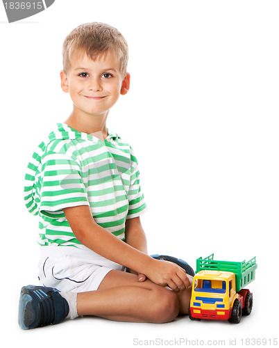 Image of  Boy with a toy
