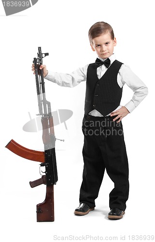 Image of Boy with a weapon 