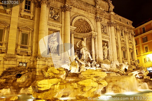 Image of Trevi Fountain - famous landmark in Rome
