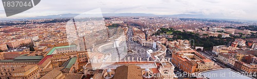 Image of Panorama of Vatican and Rome
