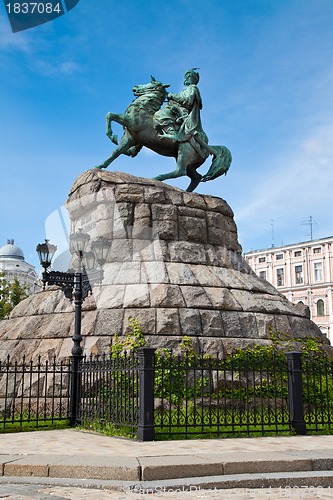 Image of Hetman Bogdan Khmelnitsky statue in Kiev, Ukraine