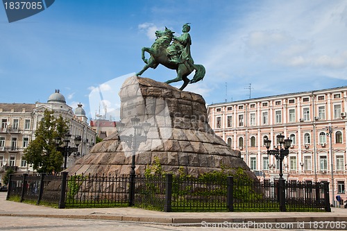 Image of Hetman Bogdan Khmelnitsky statue in Kiev, Ukraine