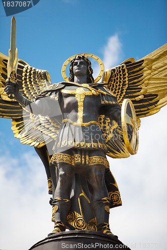 Image of Monument of Angel in Kiev, independence square