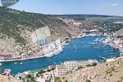 Image of The Type on bay Balaklavy. Ukraine, Sevastopol, Black sea