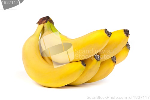 Image of A bunch of bananas isolated