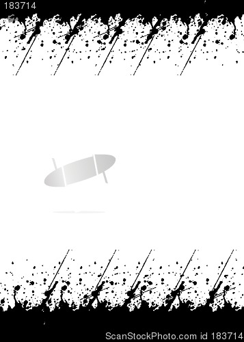 Image of black brushes border