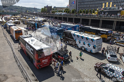 Image of Race Cycling Team's Buses