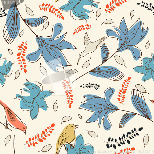 Image of seamless floral pattern