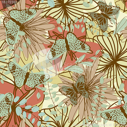 Image of seamless floral pattern