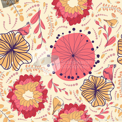 Image of seamless floral pattern