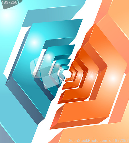 Image of vector background abstract geometric design