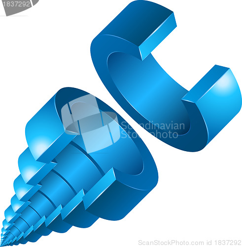 Image of vector background abstract geometric design