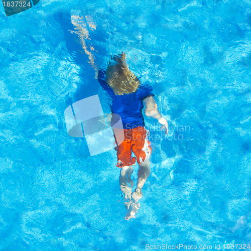 Image of Boy under water