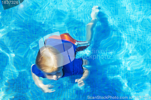 Image of Boy holding his breath