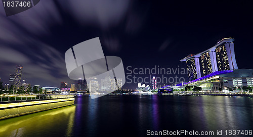 Image of Singapore night view