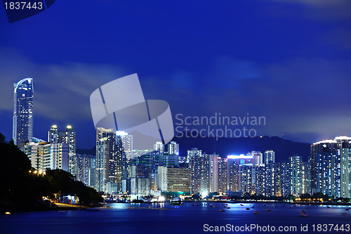 Image of Tsuen Wan in Hong Kong at night